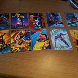 lot of 18 different 1992 Marvel Masterpieces card